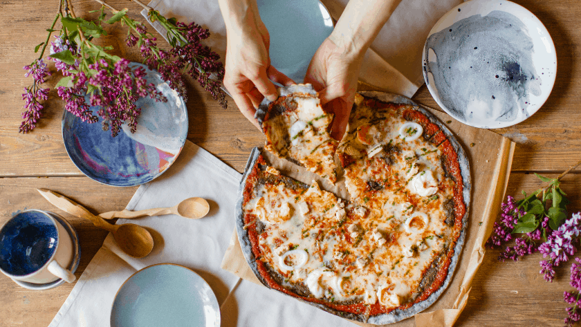 As férias na Itália não são completas sem pizza!